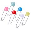 100pcs Colorful Plastic Head Safety Pin Locking Baby Cloth Diaper Nappy Pins DIY Jewelry Making for Quilting Knitting