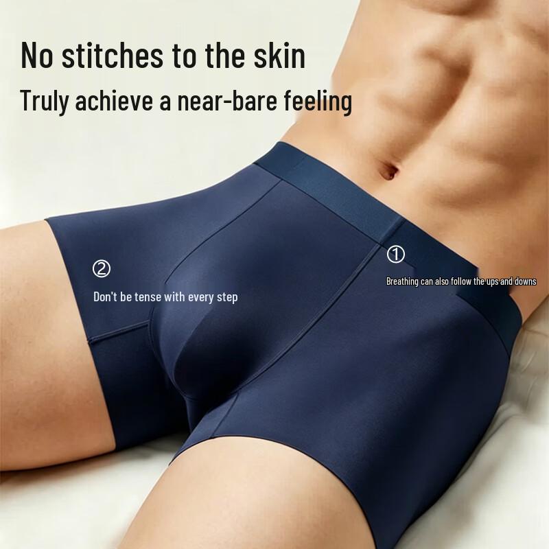 Mengyangwang Men's Seamless Modal Boxer Briefs
