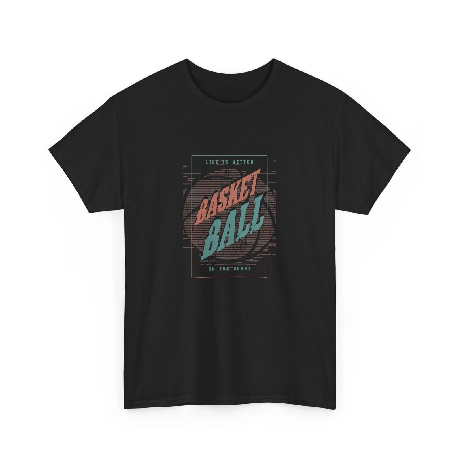 Hoops Passion T-Shirt | Basketball Court Vibe | Athletic Graphic L
