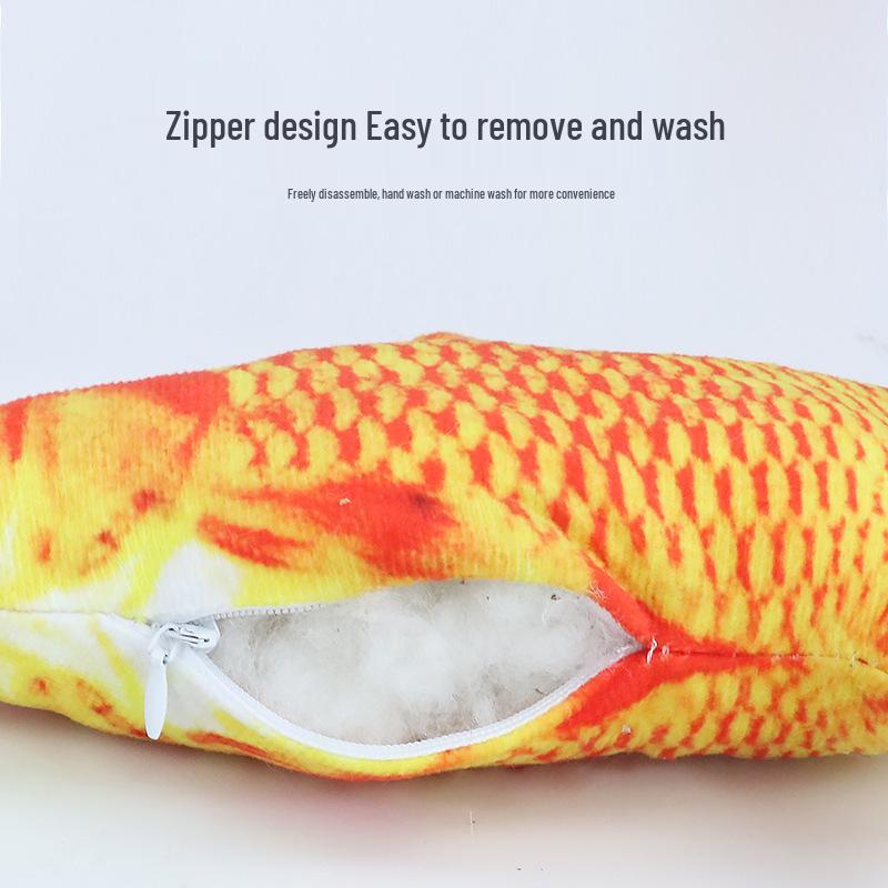 Popular Durable Catnip Fish Toy: Plush, Lifelike Self-Entertainment for Cats