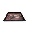 Modern Wooden Grain Ornament Storage Box - Decorative Display and Soft Furnishings for Home Decor.