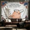 Chainsaw Man Wall Tapestry Aesthetic Wall Hanging Printed Fabric Blanket Decorative Tapestries For Bedroom Living Room Home Decor