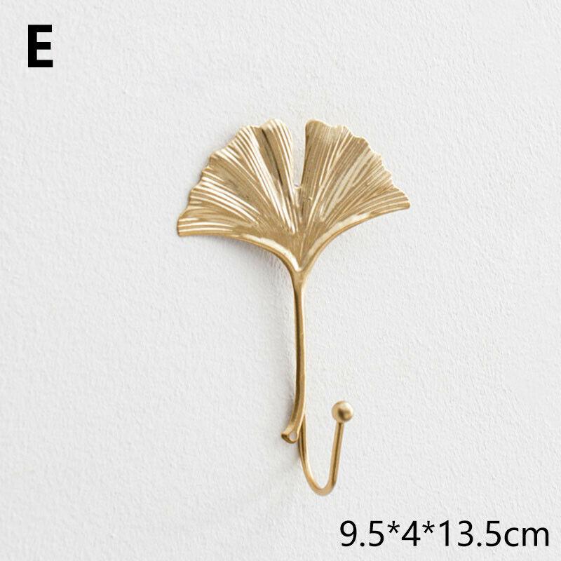 Nordic Wall Hooks for Hanging Clothes No-punch Wall Hanger Coat Key Hook Iron Art Wall Decorations Creative Home Storage