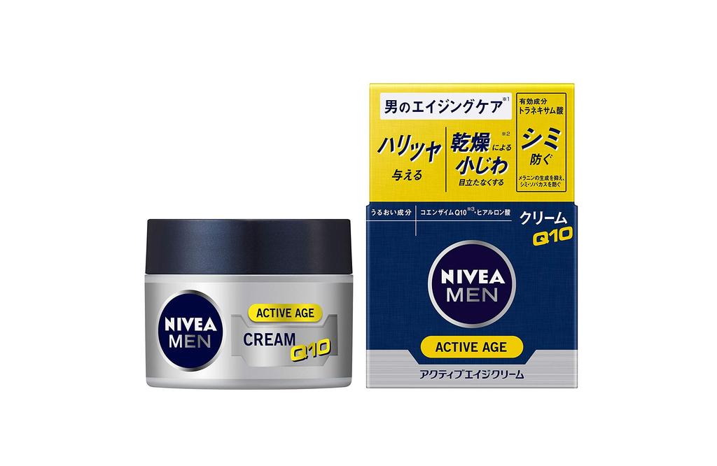 NIVEA MEN Active Age Cream for Firms and Revitalizes Whitens Prevents Dark Spots and (Quasi-drug) Men Anti-Aging Care, Skin, Anti-Wrinkle, Skin,
