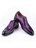Fashion New Trendy Mens Dress Shoes Genuine Leather Oxford Handmade Wedding Party Banquet Dress Carving Craft Adult Shoe Original Design