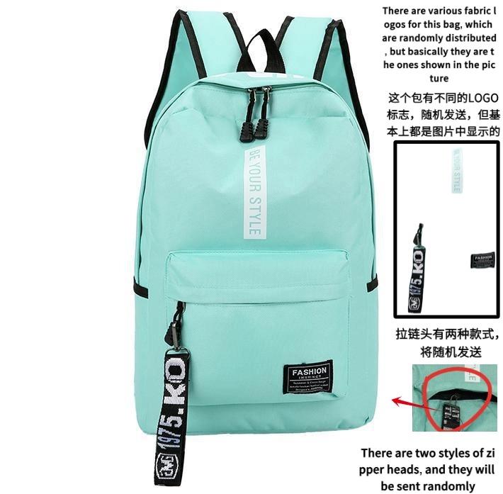 Fashi Trend Backpack Backpack for Men and Women Junior High School High School Student Bag Large Capacity Korean Versi of Th