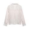 Spring 2025 Women's European-American Striped Knot Shirt