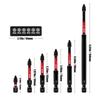 6 Pieces Phillips Impact Screwdriver Bits Set 25mm-150mm Mixed Sizes Magnetic Anti-impact Slip-resistant Bits for Automotive DIY