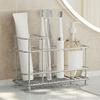 Stainless Steel Toothpaste Holder Multi-slot Electric Toothbrush Stand  Makeup Brush