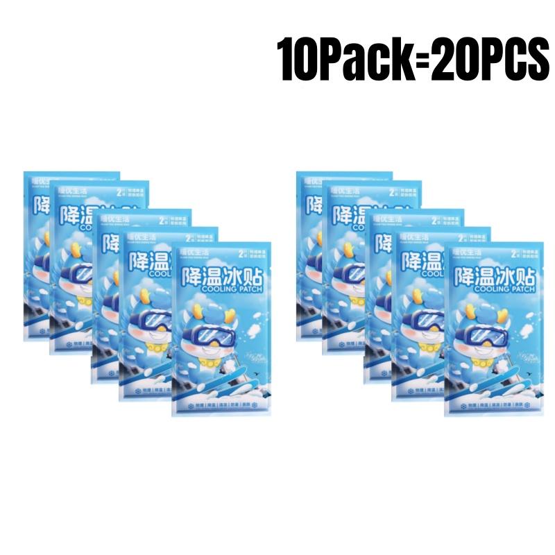 2Pcs/Pack Cooling Gel Pads Physical Cooling Patches Summer Heatstroke Relief Stickers Baby Adults Fever Phone Cooling Sticker