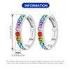 Orstarry S925 Sterling Silver Color Zircon Minimalist Design Earrings Hoop Earrings for Women Jewelry Original Party Trendy Gift