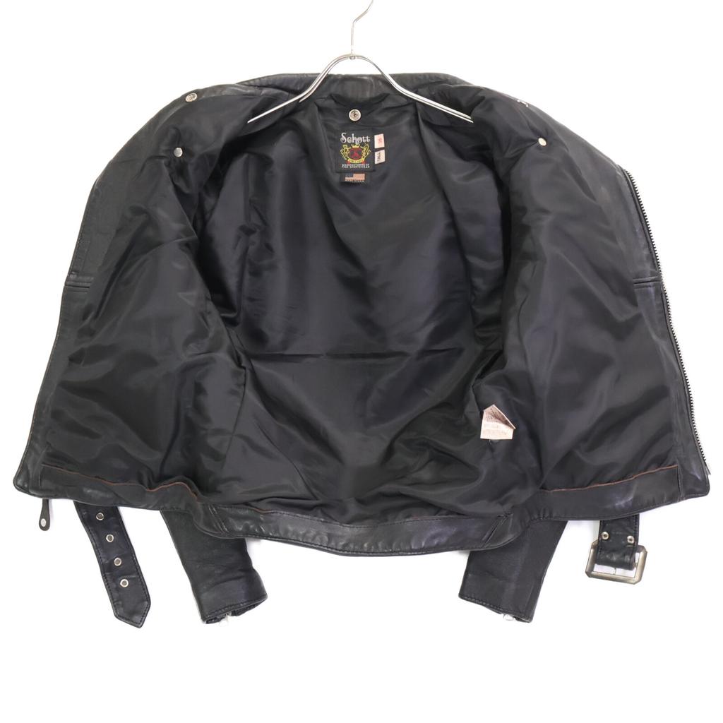 SCHOTT 7823950093 Black 217US Double Rider Jacket Jacket 36 blackUsed
