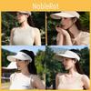 Fashion Sun Hat With Big Brim And Face Cover For Summer Outdoor Wear