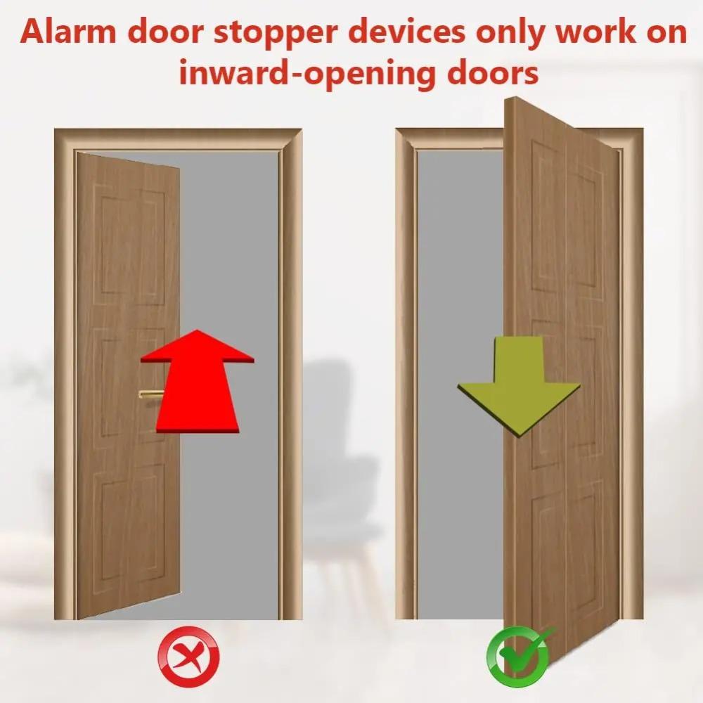 Anti Theft Door Lock Brace Personal Protection Non-Slip Door Jammer Alarm Door Stopper  Travel