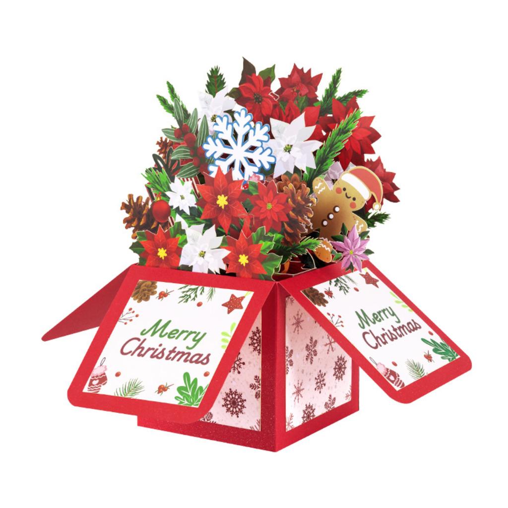 Christmas Greeting Card Creative 3D Holiday Greeting Card