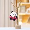 Keychain Panda Fat Cute Cartoon Girl Backpack Decoration Hanging Plush Doll Gift