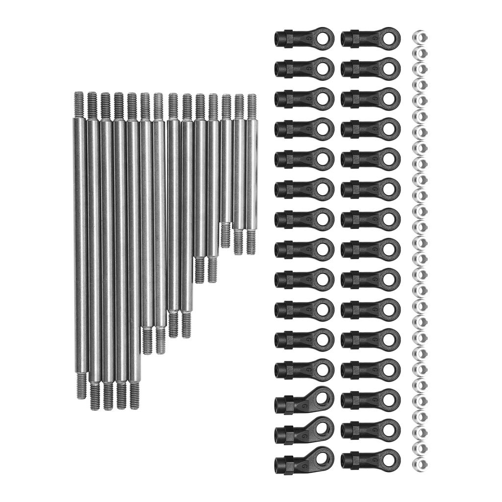 RC Metal Link Tie Rod Pull Rod with End Ball Set for Traxxas TRX6 G63 6WD 110 RC Car