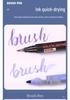 Feloran Xiuli Soft Brush Calligraphy Pen for Greeting Cards and Planners