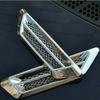 2Pcs Chrome Car SUV Air Flow Fender Side Vent Decor Sticker Exterior Accessories