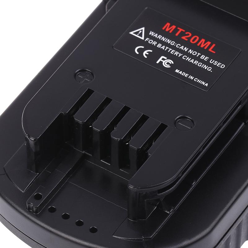 1 Piece For Makita 18V Li-Ion Battery Bl1830 Bl1860 Bl1815 Convert To For Milwaukee 18V Lithium Battery Mt20Ml Adapter