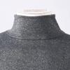 Herr Casual Hög Hals Långärmad T-shirt Enfärgad Smal Passform Pullover Undertröja Termisk Baslager Skjorta