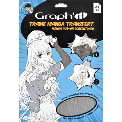 Manga Transfer Frame - GRAPH'IT - A4 Wool - 1 Sheet - Opaque - Mixed
