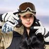 Thick Warm Women Ski Gloves Waterproof Fleece Mittens Winter Skiing Gloves  Female/Girls