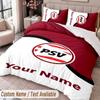 PSV Eindhoven FC Printed Bedding Set Custom Name Text 1 Duvet Cover 2 Pillowcases For Bedroom