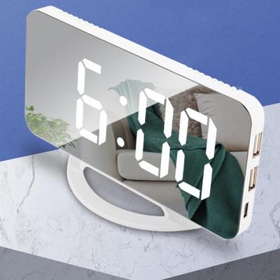 Creative Multifunctional LED Modern Mirror Clock Auto Brightness Adjustment Electronic Aesthetic Makeup for Desktop Dorm