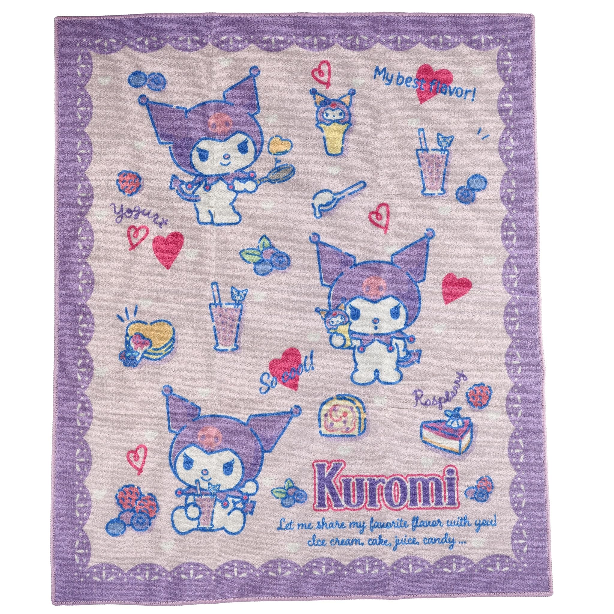 

Коврик для стула Marushin Desk Sanrio Kuromi Berry Time с артикулом 0275120500, Нескользящая поверхность,