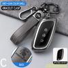 Étui pour clé de voiture en alliage de zinc pour Dongfeng Fengxing Forthing S7 Coque de décoration à distance Style de voiture Porte-clés Boîtier