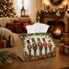 1pc Classic European Festive Tissue Box - Nutcracker Soldier Squad Napkin Storage Box, Suitable for Rolls/Facial Tissues, Multi-Functional Storage Box