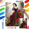 Oil Painting Handmade Diy Snow White and Red Rose Gifts Home Decorations