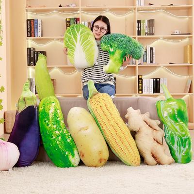 Babiqu Simulation Vegetables Shape Plush Toys Stuffed Pillow Cushion Plush Toys Nap Pillow Broccoli for Kid's Christmas Gifts