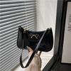 Fashion bow new personality trendy texture commuter underarm shoulder bag women