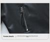 Women's Sheepskin Motorcycle Jacket: Genuine Leather, Stand-Up Collar, Short Style for Spring & Autumn.