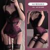 Sexy Lingerie Female Sexy Purple Slim One-piece Slim and Thin, Free of Pure Desire, Small Breasts and Big Vest