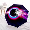 1pc Galactic Burst Automatic Folding Umbrella Durable Iron Frame,All Seasons Home Travel Outdoor Multifunctional Umbrella Yy251115079