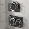 Yousheng Cabinet Door Organizer Adhesive Storage Rack Inside Cabinet Kitchen Wall Mounted Pantry Caddy Hanging Storage Basket for Fridge Bathroom