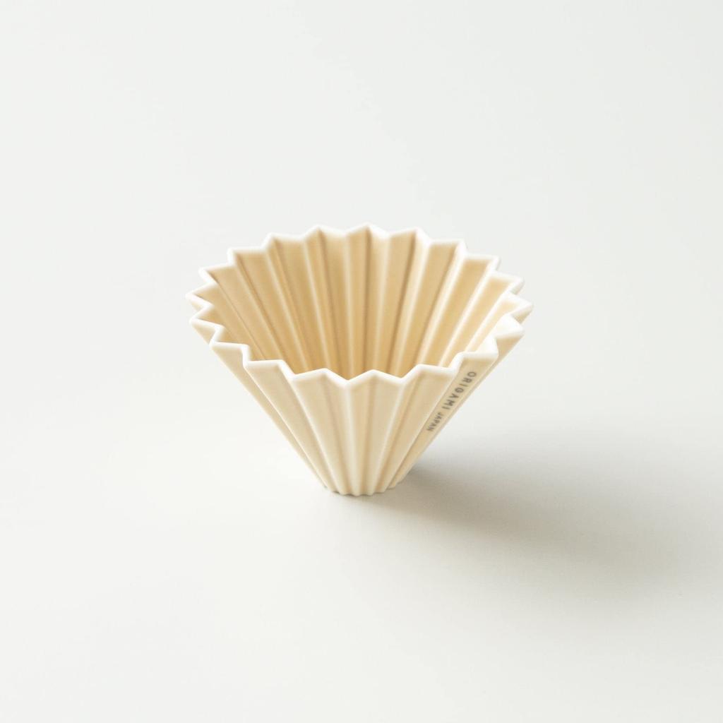 ORIGAMI Dripper Matte Beige S Made in Japan DRIPPER K-ai (for 1-2 people)