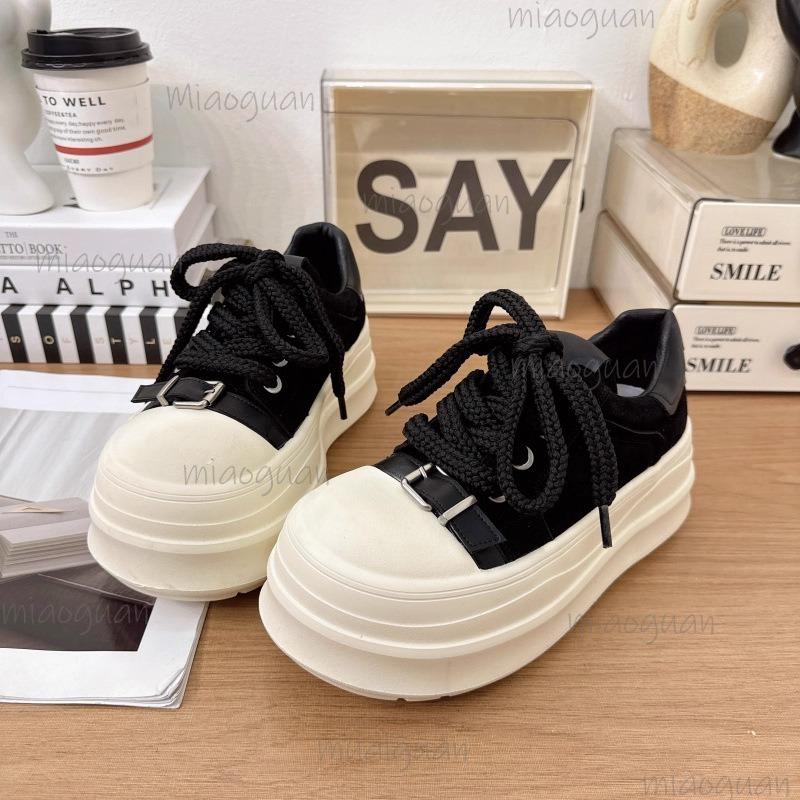 Height Increasing Platform Casual Sneakers Women's Vulcanize Shoes Fashion Chunky Sole Comfortable Walking Shoes for Daily Wear