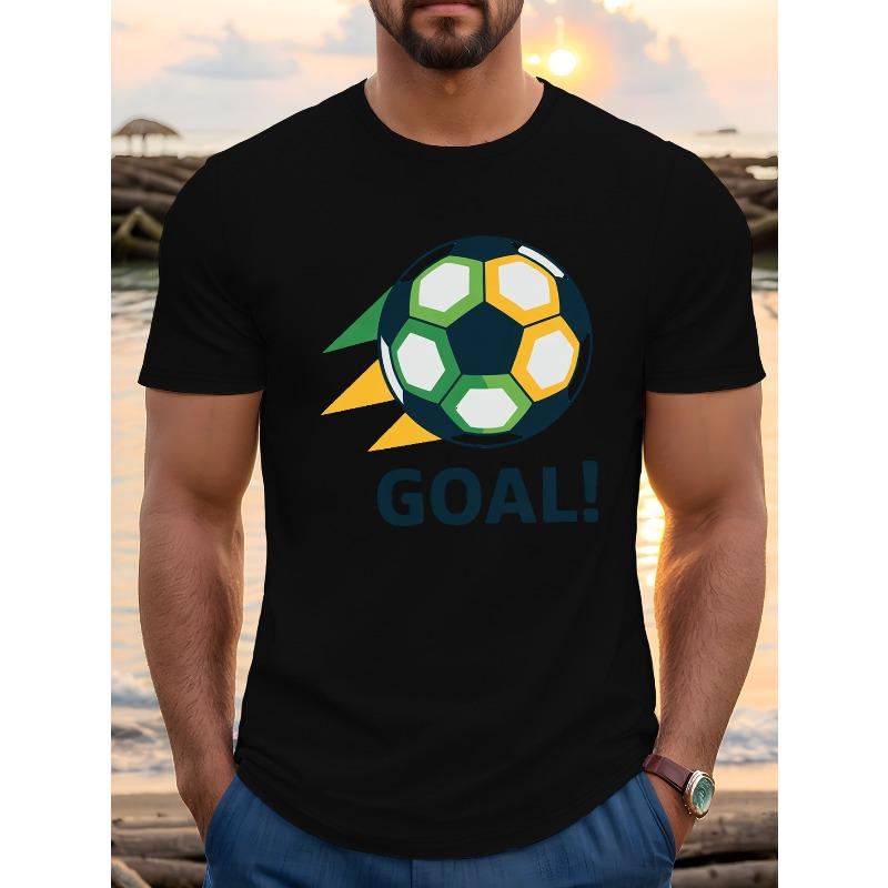 Men's Printed Football Jersey, Men's T-shirt, Casual Short-sleeve Top, Men's Sports T-shirt, Men's Printed T-shirt