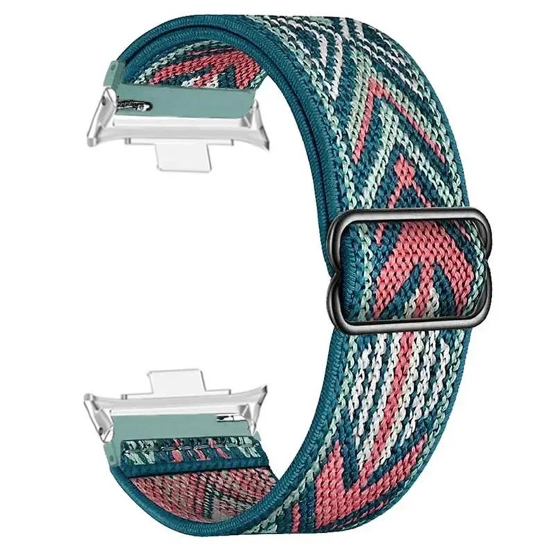 Elastic Nylon Strap For Huawei Watch Fit 4/4 Pro Replacement Women Men Sport Solo Braided Watch Band Loop Watch Fit 3 Bracelet
