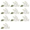 10Pcs Secure Pin Peace And Tree Branch Detail Brooch Stylish Design Badge Pin For Casual Outfits Professional Clothing