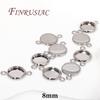 6/8/10mm Cabochon Base Tray Bezels Blank Setting For DIY Blank Pendant Trays Supplies For Jewelry Making Accessories