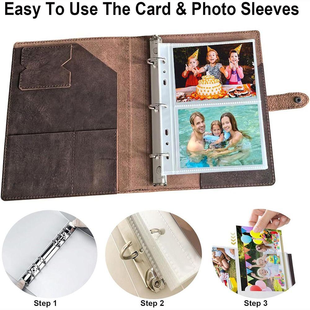 Multi-Pockets Photocard Sleeves A5 Size Inner Page Kpop Photocard  Binder Photo Album Page
