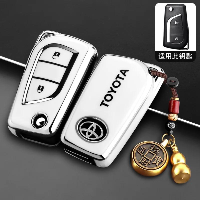 AOQ1 TPU Silicone Key cover case for Toyota Camry RAV4 Highlander Avalon C-HR Prius Corolla GT86