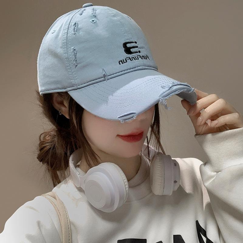 Contemporary Soft Womens Top Baseball Cap With American Alphabet Embroidery