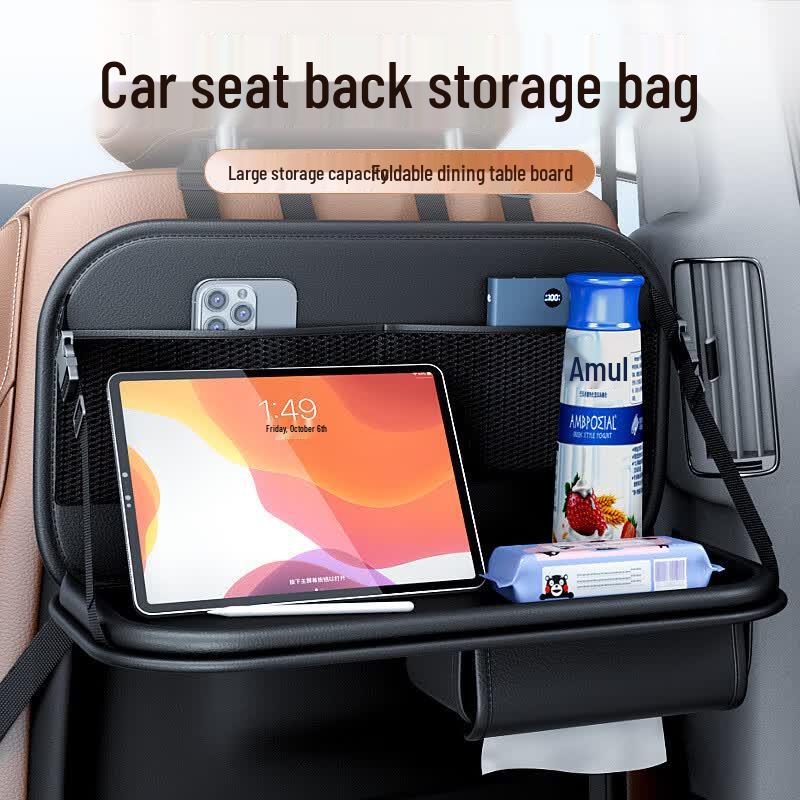 Diga Lun Leather Car Back Seat Organizer