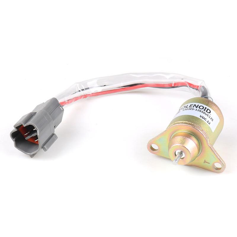 119233-77932 12V Car Fuel Shut down Solenoid Valve Metal for Hyundai Daewoo Komatsu 1503ES-12S5SUC12S Fit for Yanmar